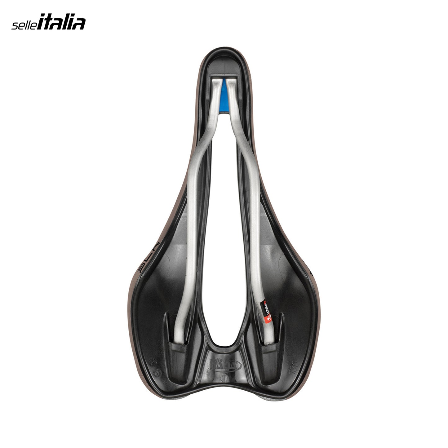 Selle Italia SLR Boost Gravel TI 316 Superflow Bicycle Saddle Lightweight Carbon Composite - Mud Brown