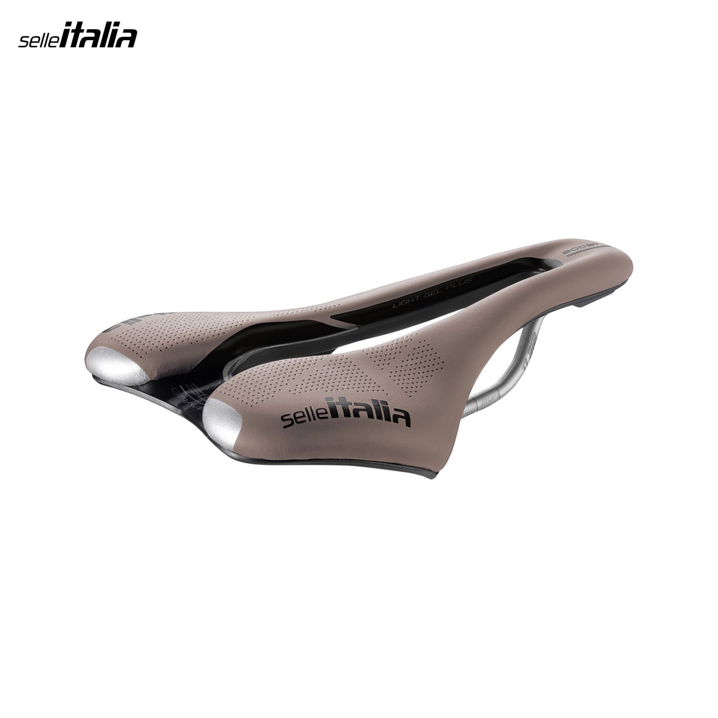 Selle Italia SLR Boost Gravel TI 316 Superflow Bicycle Saddle Lightweight Carbon Composite - Mud Brown