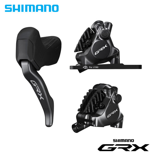Shimano GRX BL-RX825-L / BR-RX820 Flat Mount Brake Caliper, Brake Lever for Di2