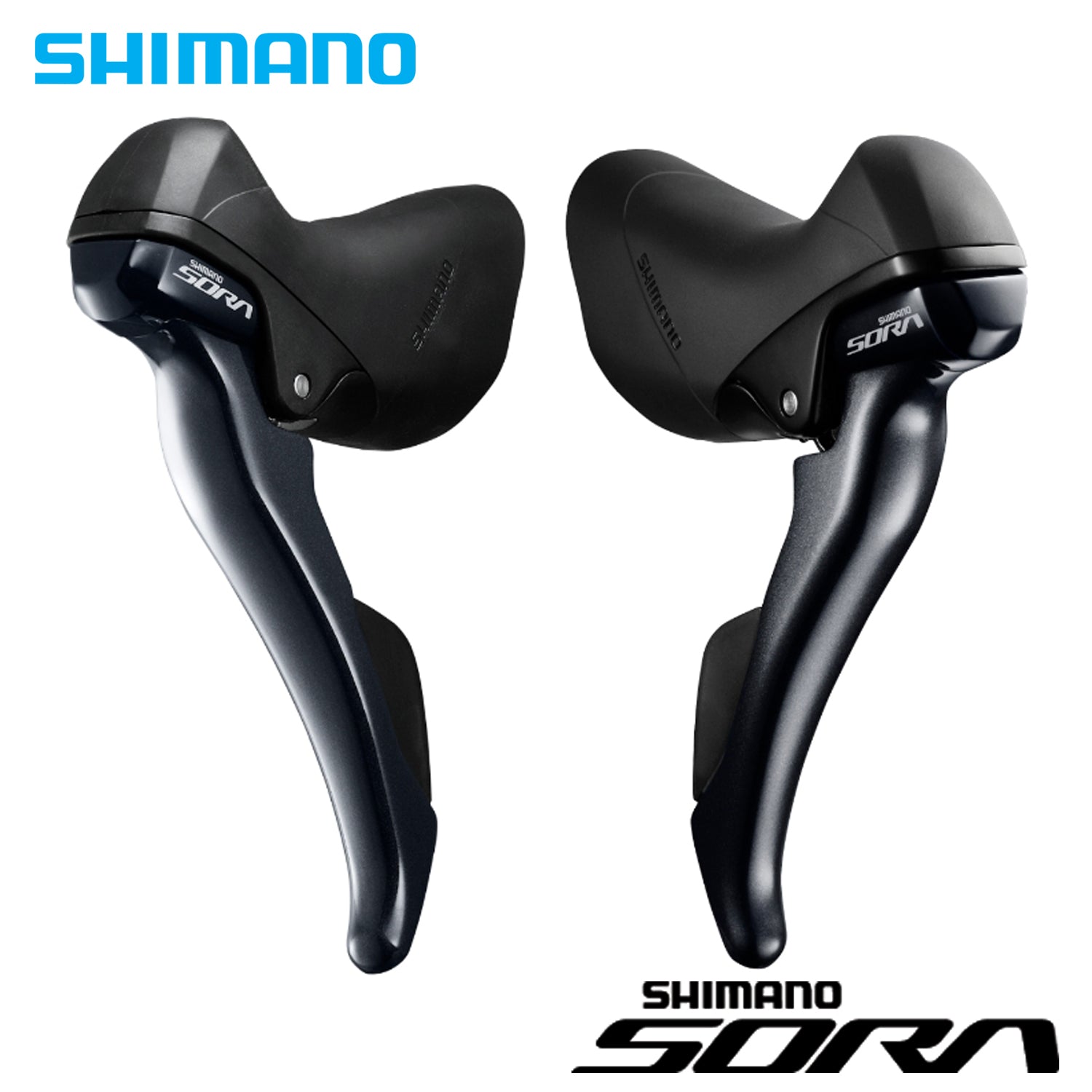 Shimano Sora ST-R3000-L/ST-R3000-R Dual Control Lever, 2x9-Speed ...