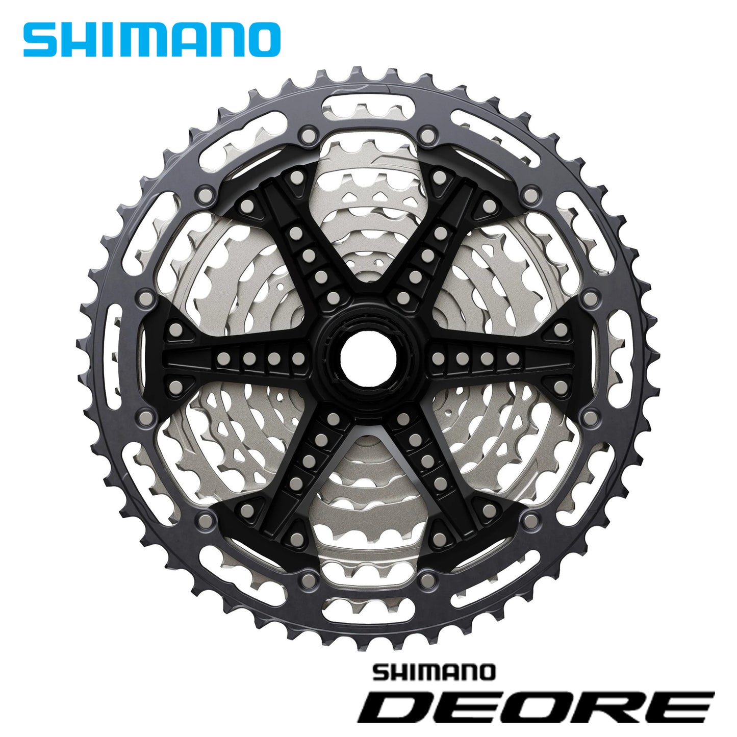 Shimano Deore CS-M6200 12-Speed Cassette Sprocket Microspline - Silver