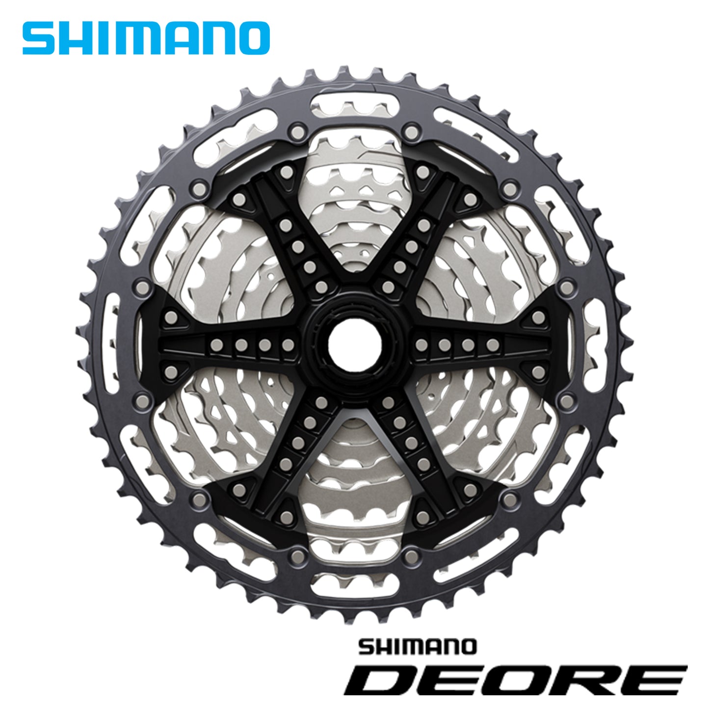 Shimano Deore CS-M7200 12-Speed Cassette Sprocket Hyperglide+ Microspline - Silver
