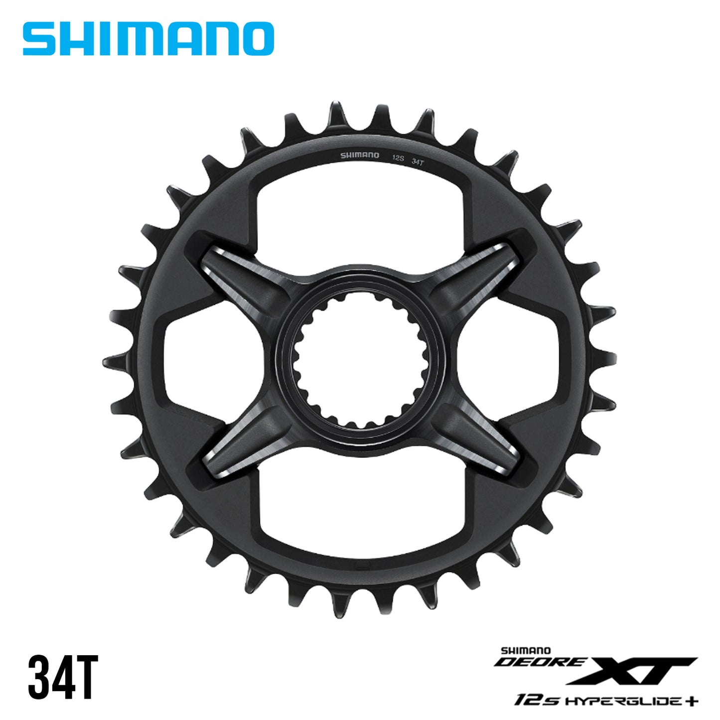 Shimano Deore XT 12s Hyperglide+ SM-CRM85 Chainring, 12-Speed