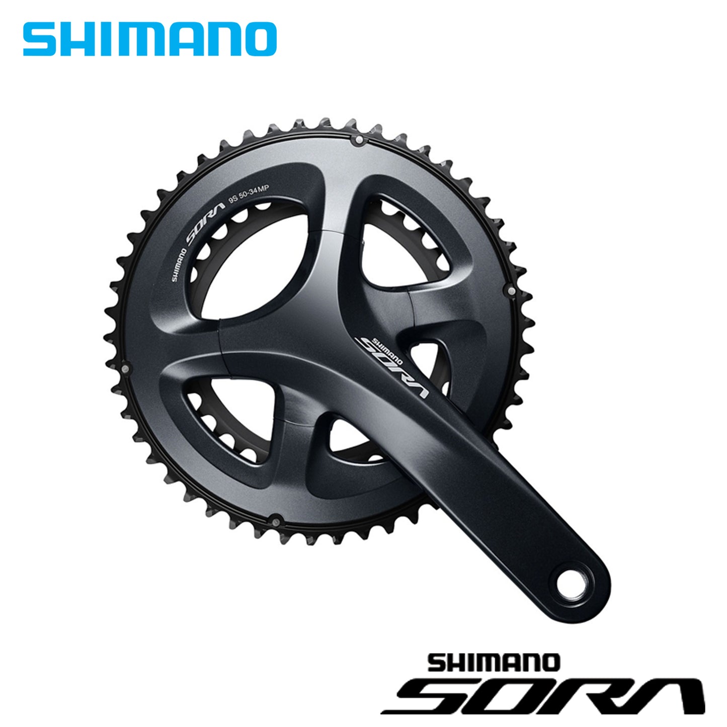 Shimano Sora FC-R3000 50/34T Road Crank Set 2x9-Speed