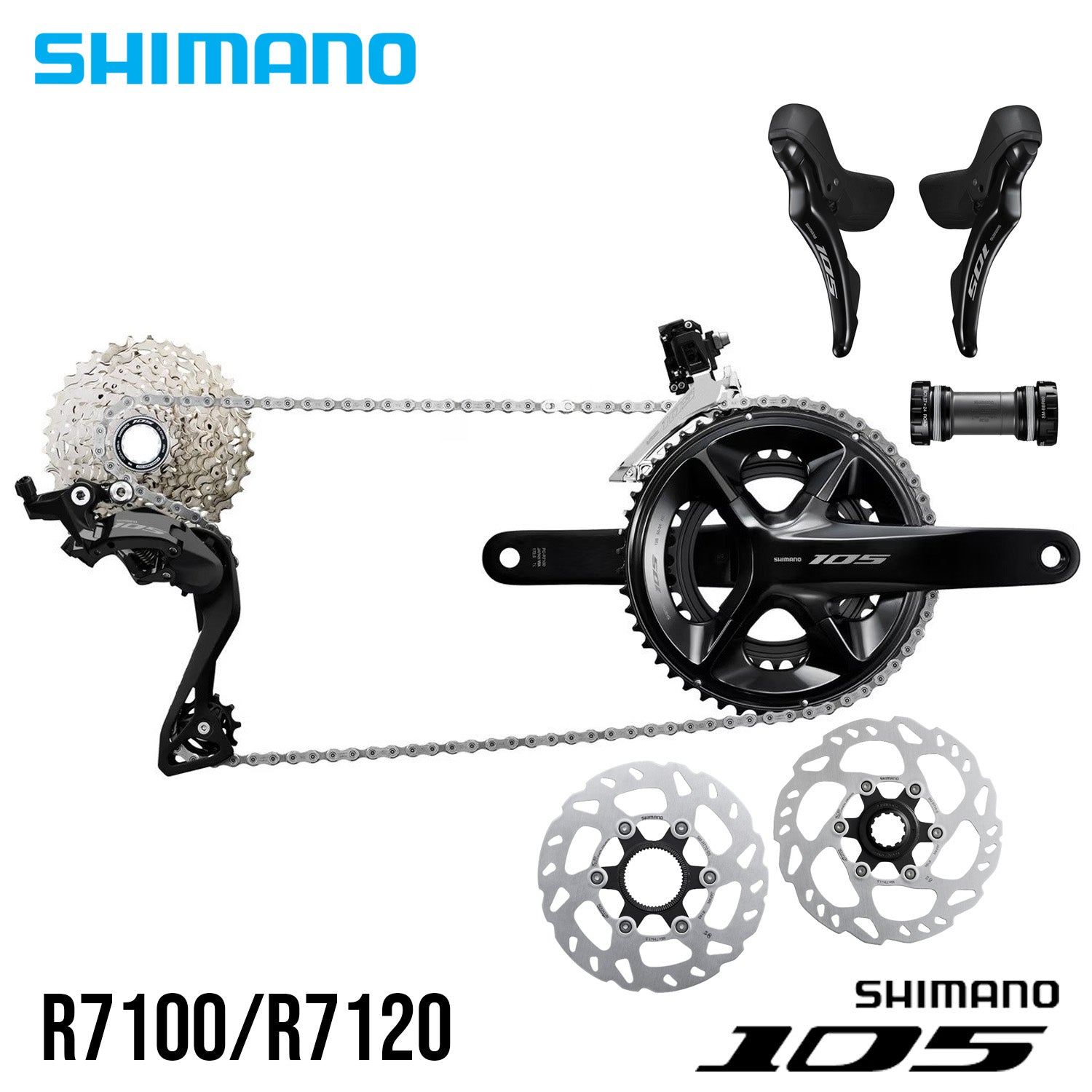 Cassetta Shimano 105 R7100 12 Velocità - 11-34T, Per Gruppi 12v, Platino Nichel - Foto 12