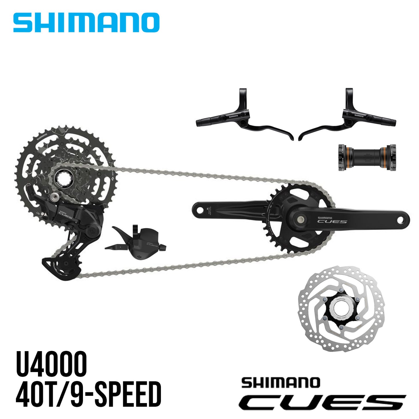 Shimano Cues U4000 1x9 9-Speed Groupset