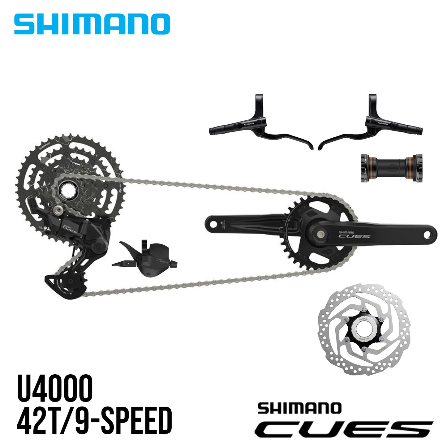 Shimano Cues U4000 1x9 9-Speed Groupset