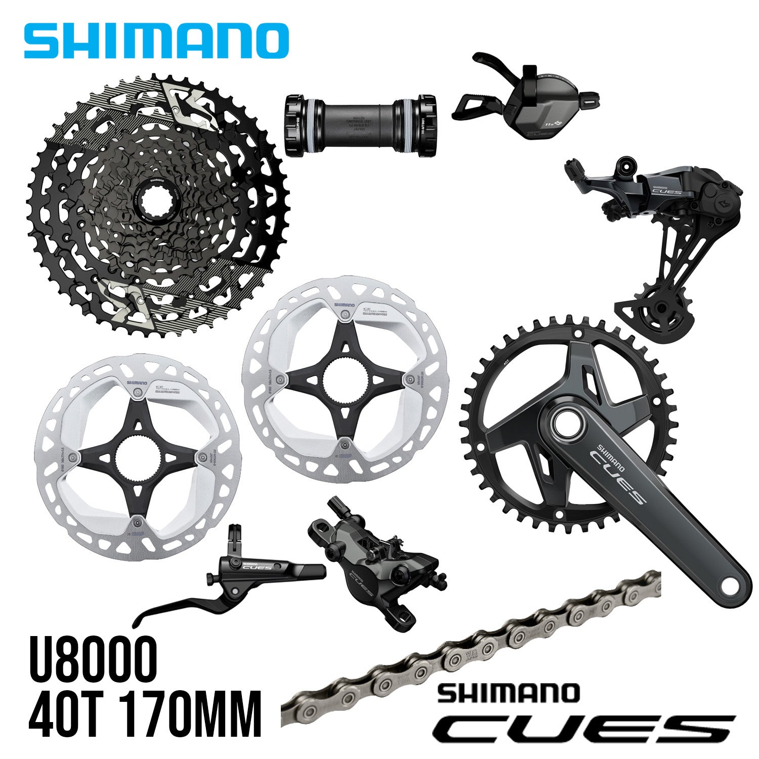 Shimano Cues U8000 1x11 11 Speed Groupset