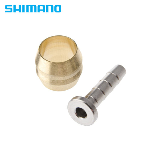 Shimano Hose Fittings for SM-BH90 Hydraulic Brake - 2 Pcs (Olive and Insert) Y8JA98020
