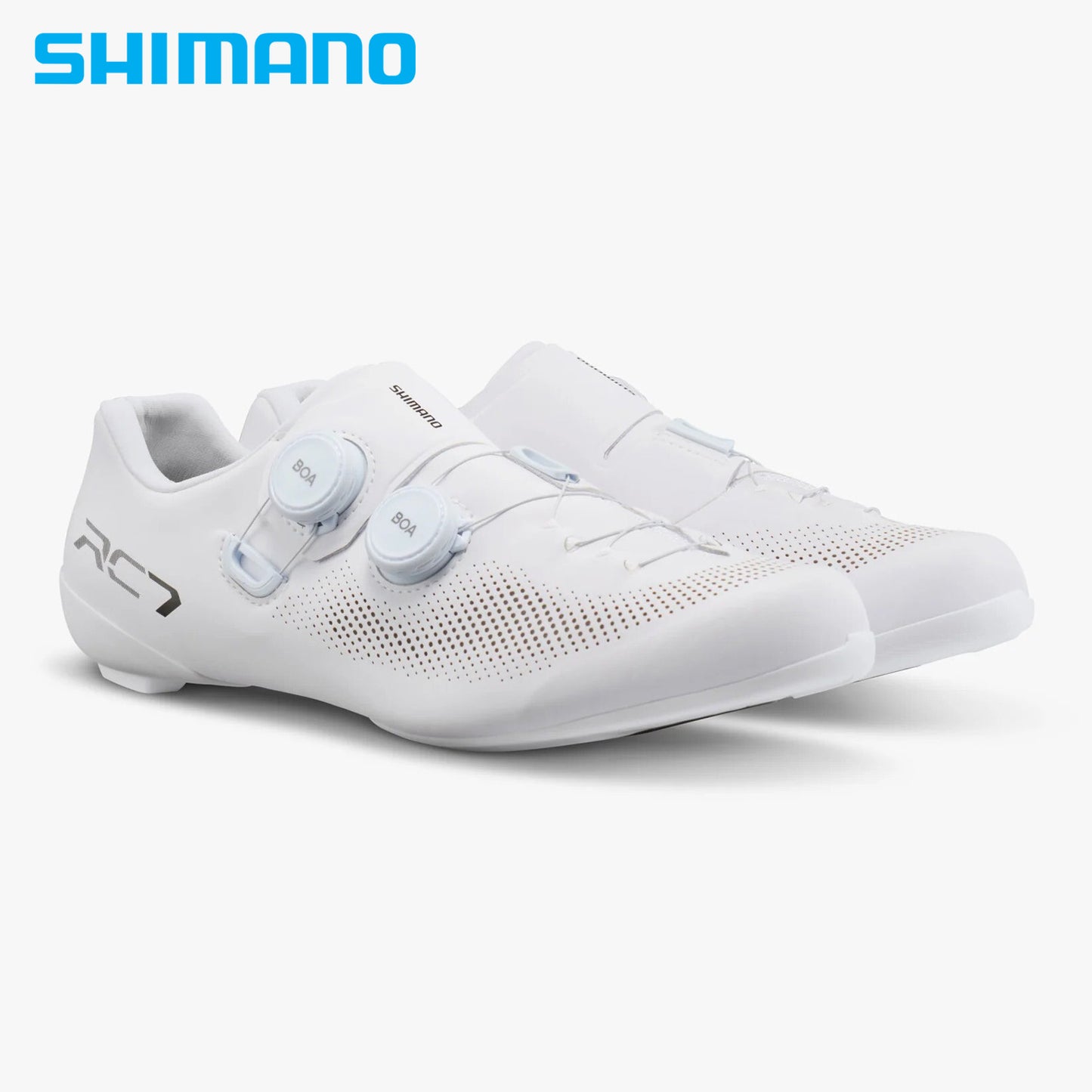 Shimano SH-RC703 Road Race-Ready Perormance Bike Shoes - White