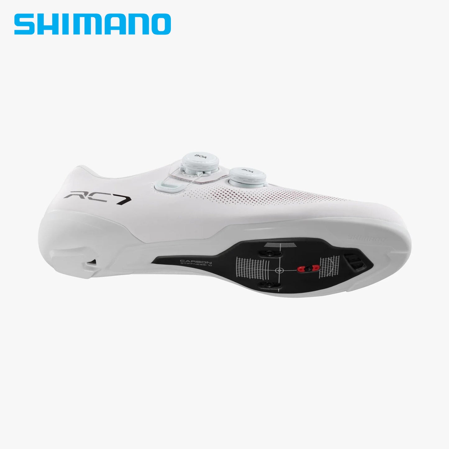 Shimano SH-RC703 Road Race-Ready Perormance Bike Shoes - White