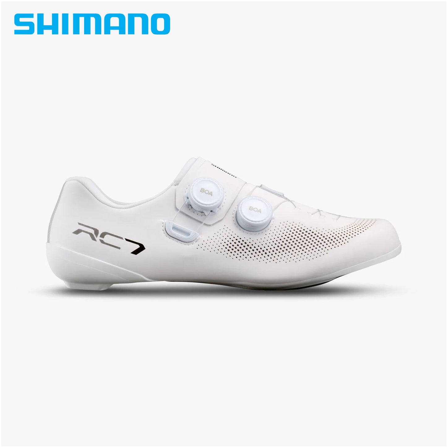 Shimano SH-RC703 Road Race-Ready Perormance Bike Shoes - White