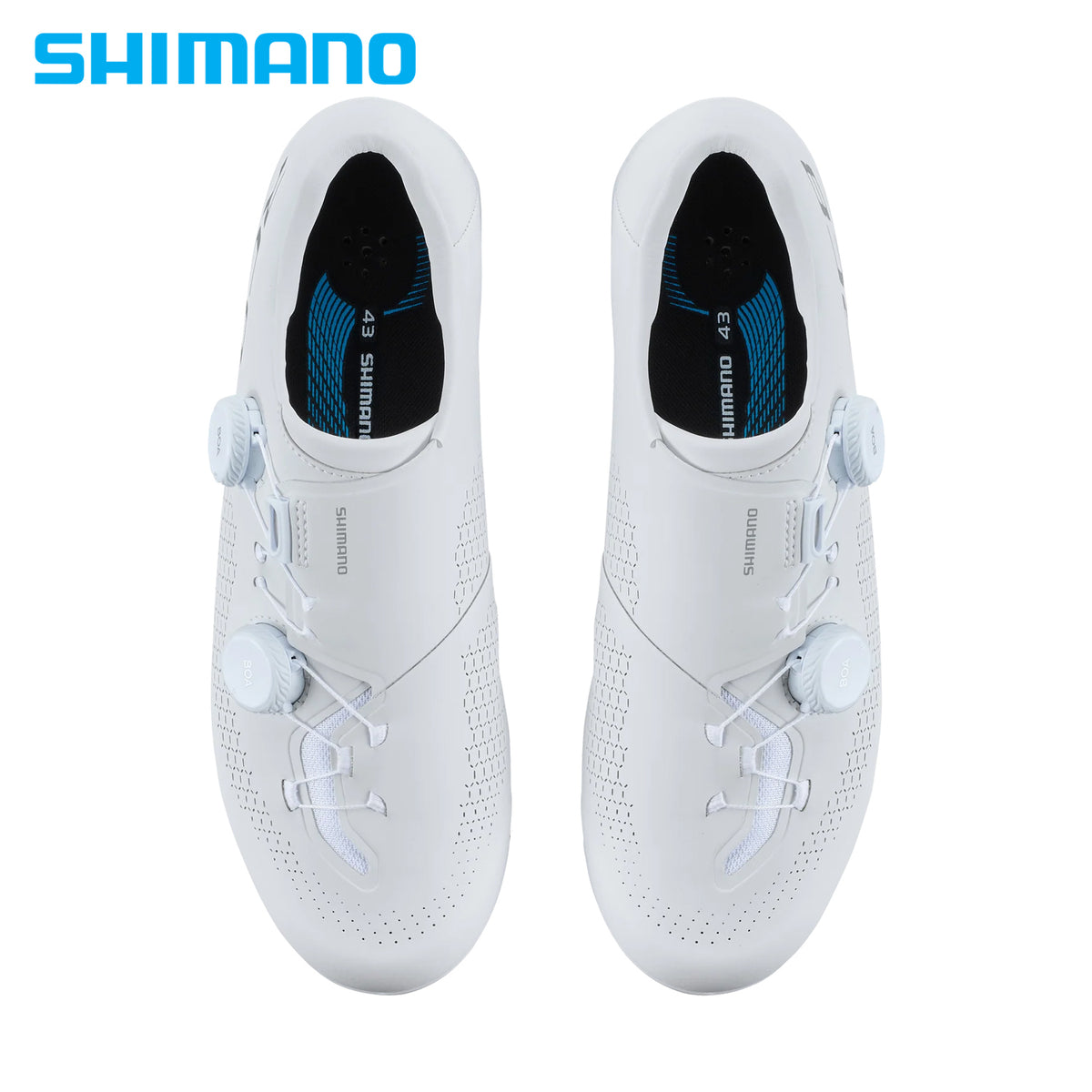 Shimano SH-RC810 Road Race-Ready Performance Bike Shoes - White