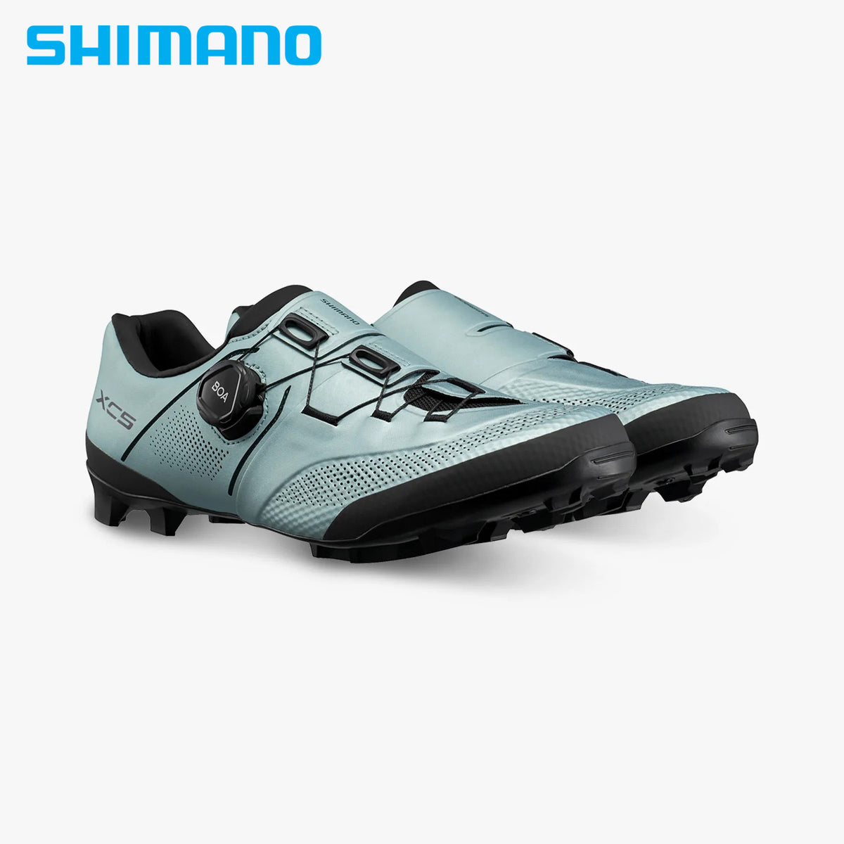 Shimano XC5 SH-XC503 Off-Road/Cross Country Bike Shoes, Cleats - Ice Blue