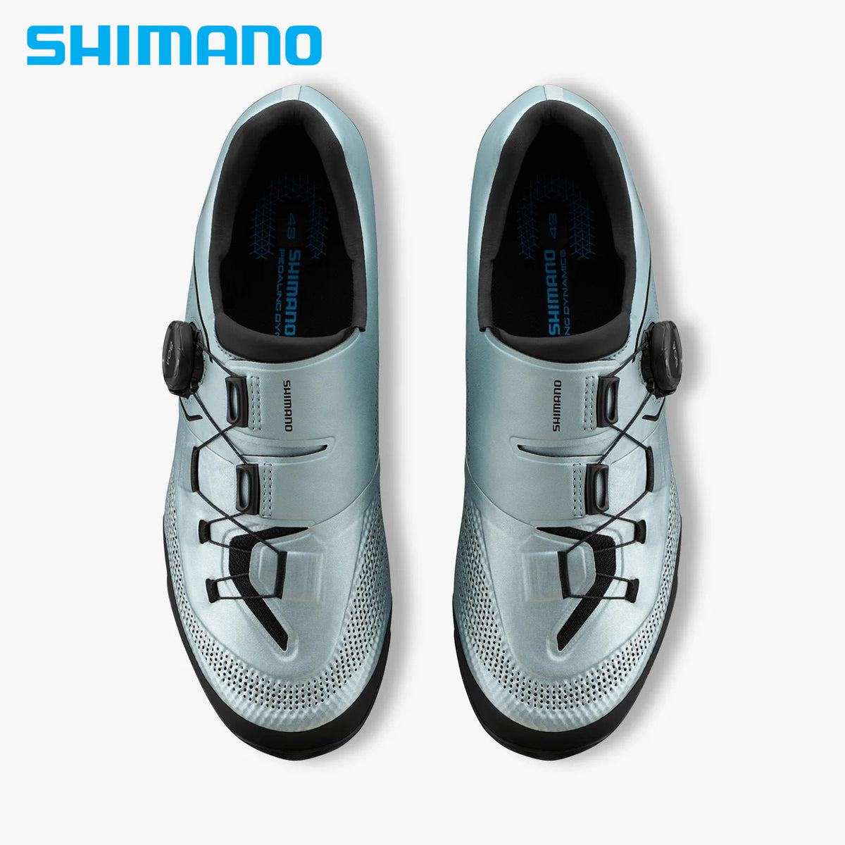 Shimano XC5 SH-XC503 Off-Road/Cross Country Bike Shoes, Cleats - Ice Blue