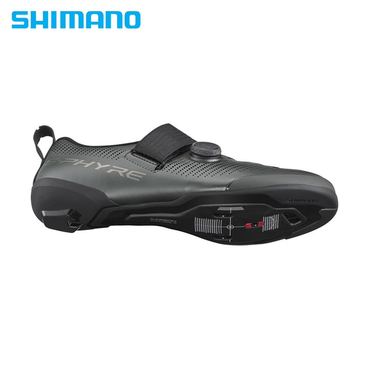 Shimano S-PHYRE SH-TR903 Triathlon Bike Shoes - Matte Gunmetal