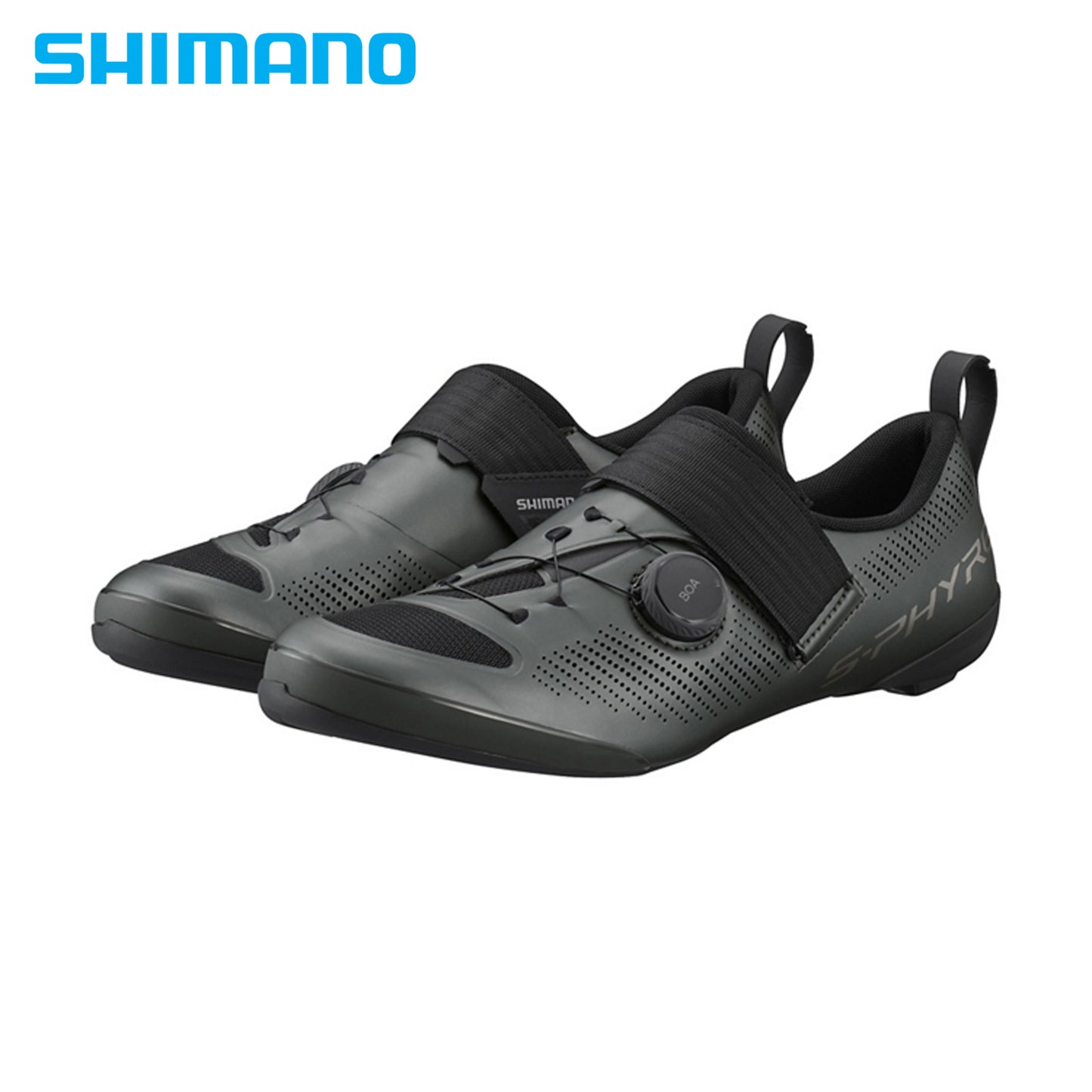 Shimano S-PHYRE SH-TR903 Triathlon Bike Shoes - Matte Gunmetal