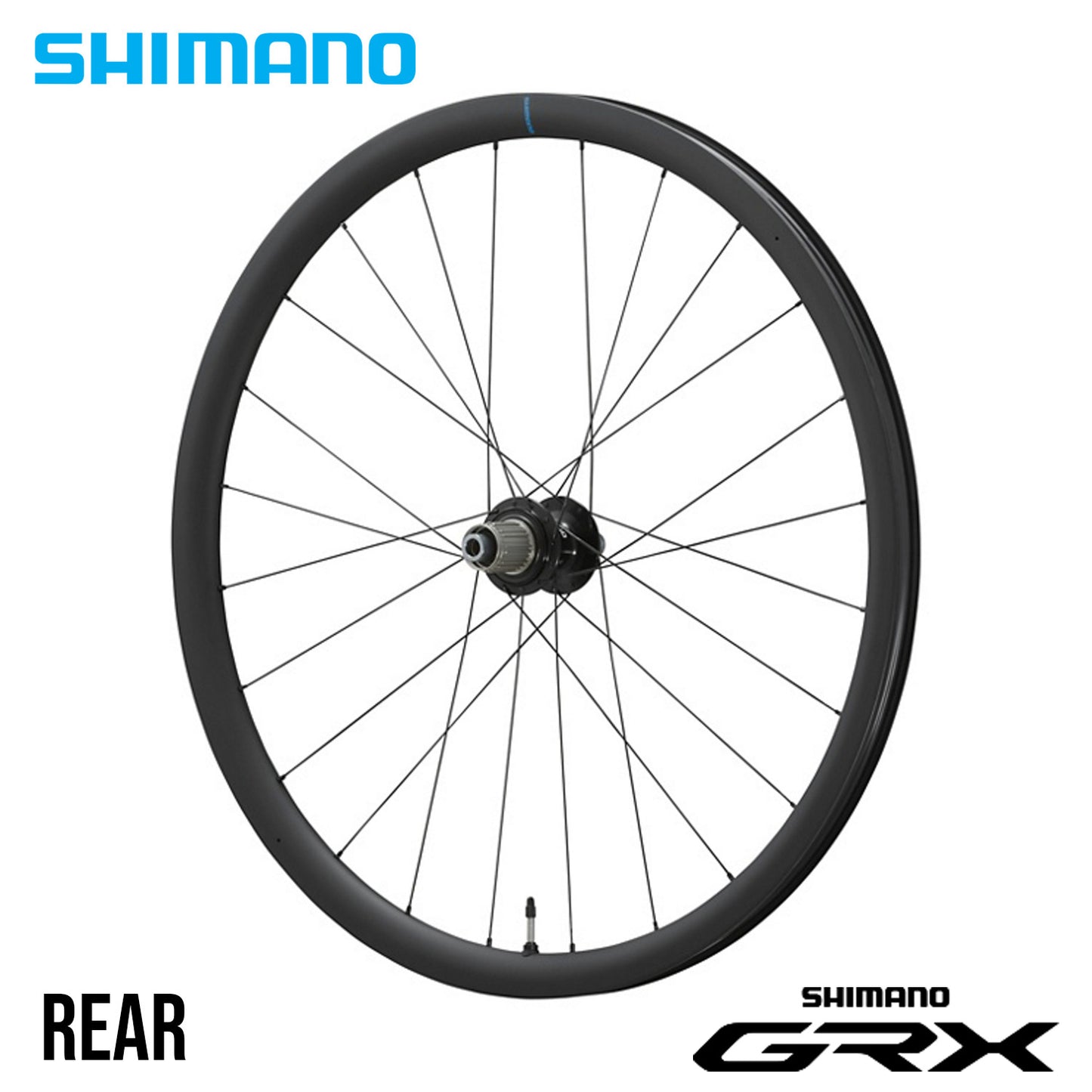 Shimano GRX WH-RX880-700C Gravel Microspline Carbon Tubeless Disc Wheelset Front and Rear 1394g