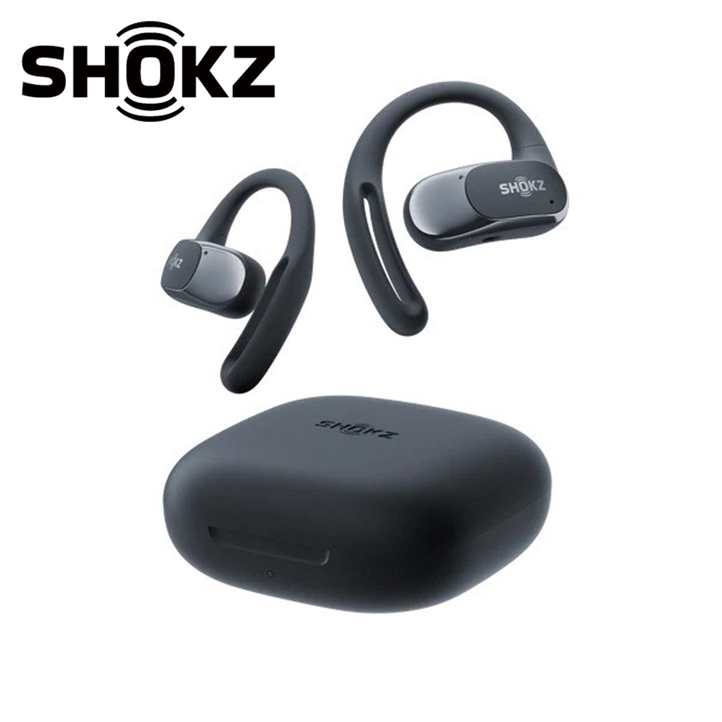 SHOKZ OpenFit Air DirectPitch Open-Ear Headphones - Black