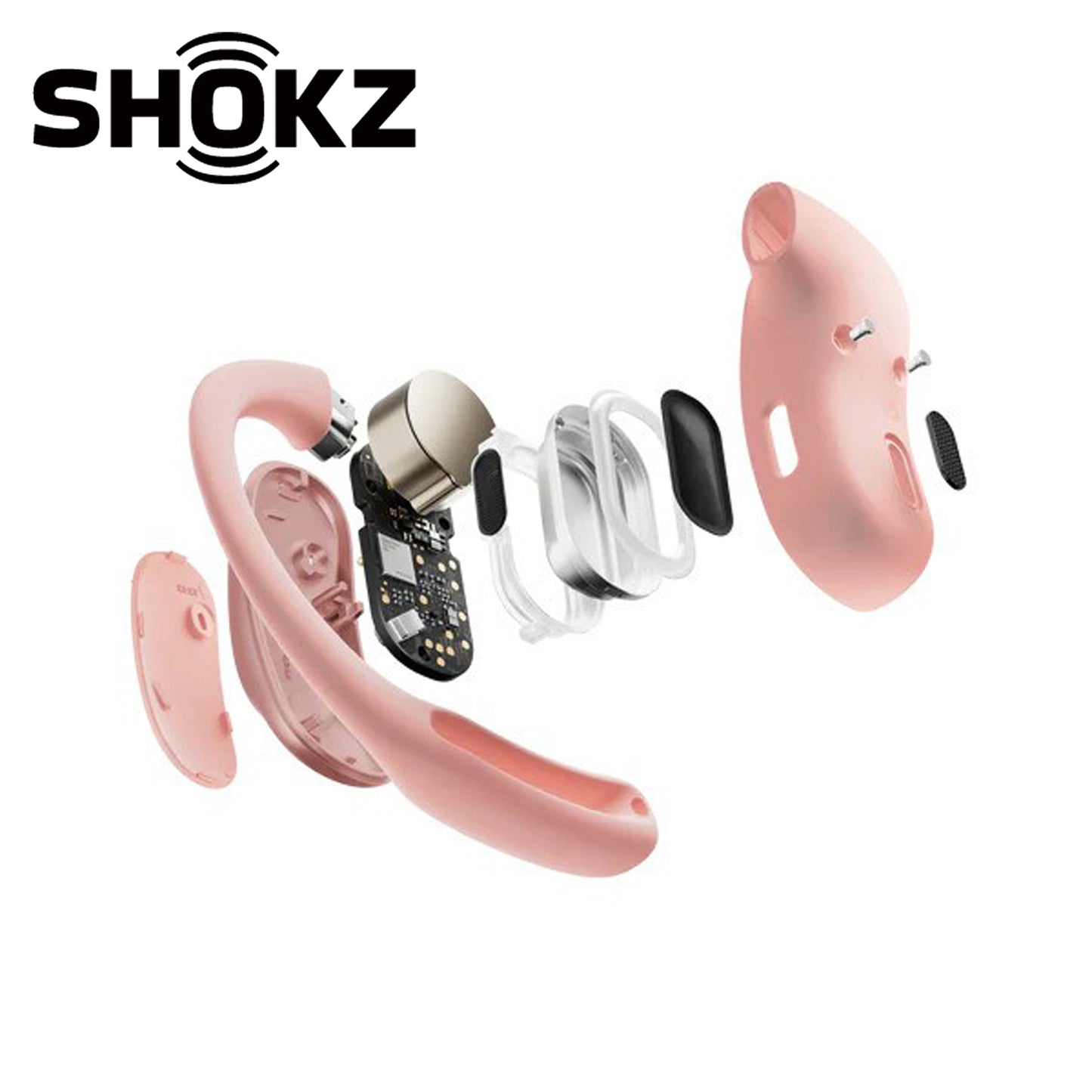 SHOKZ OpenFit Air DirectPitch Open-Ear Headphones - Pink