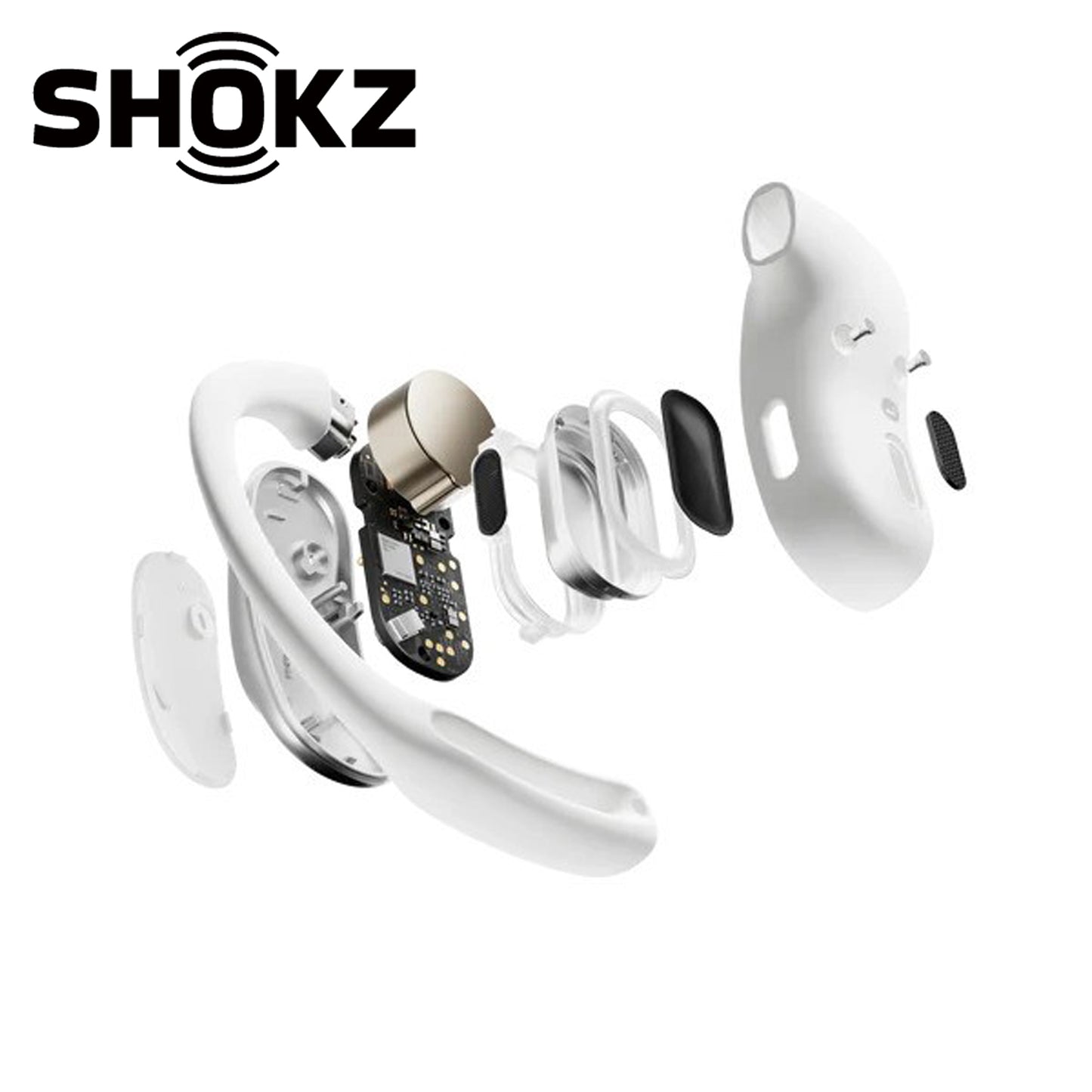 SHOKZ OpenFit Air DirectPitch Open-Ear Headphones - White