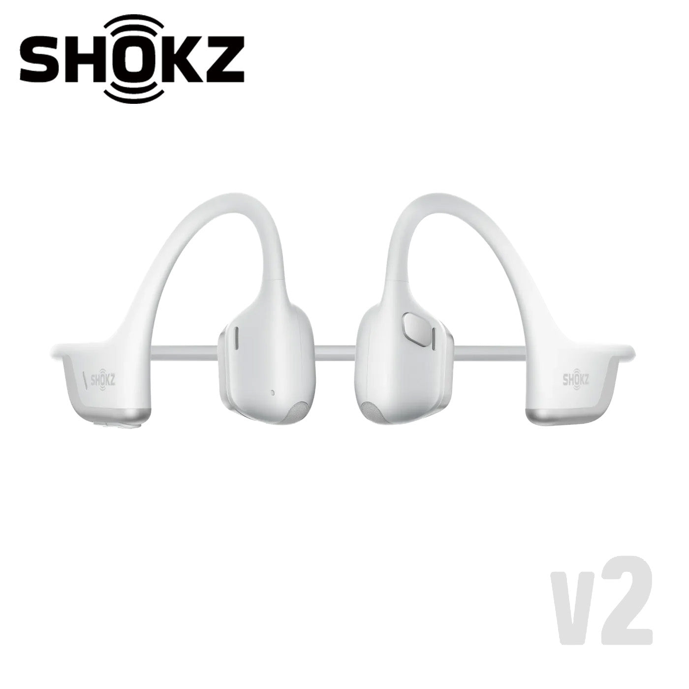 (NEW v2) SHOKZ OpenRun Pro 2 Premium Bone Conduction Open-Ear Sport Headphones - Silver