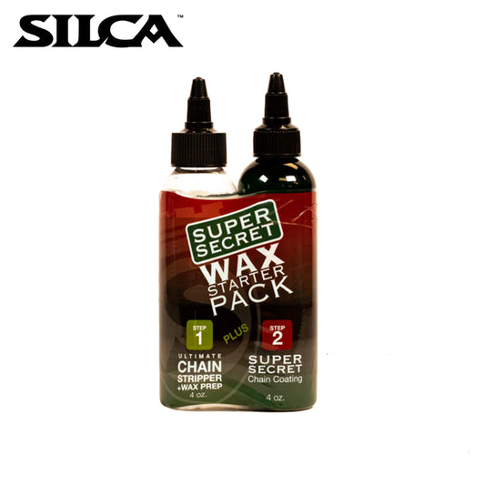 Silca Super Secret Wax Starter Pack - Chain Stripper 4oz / Chain Coating 4oz