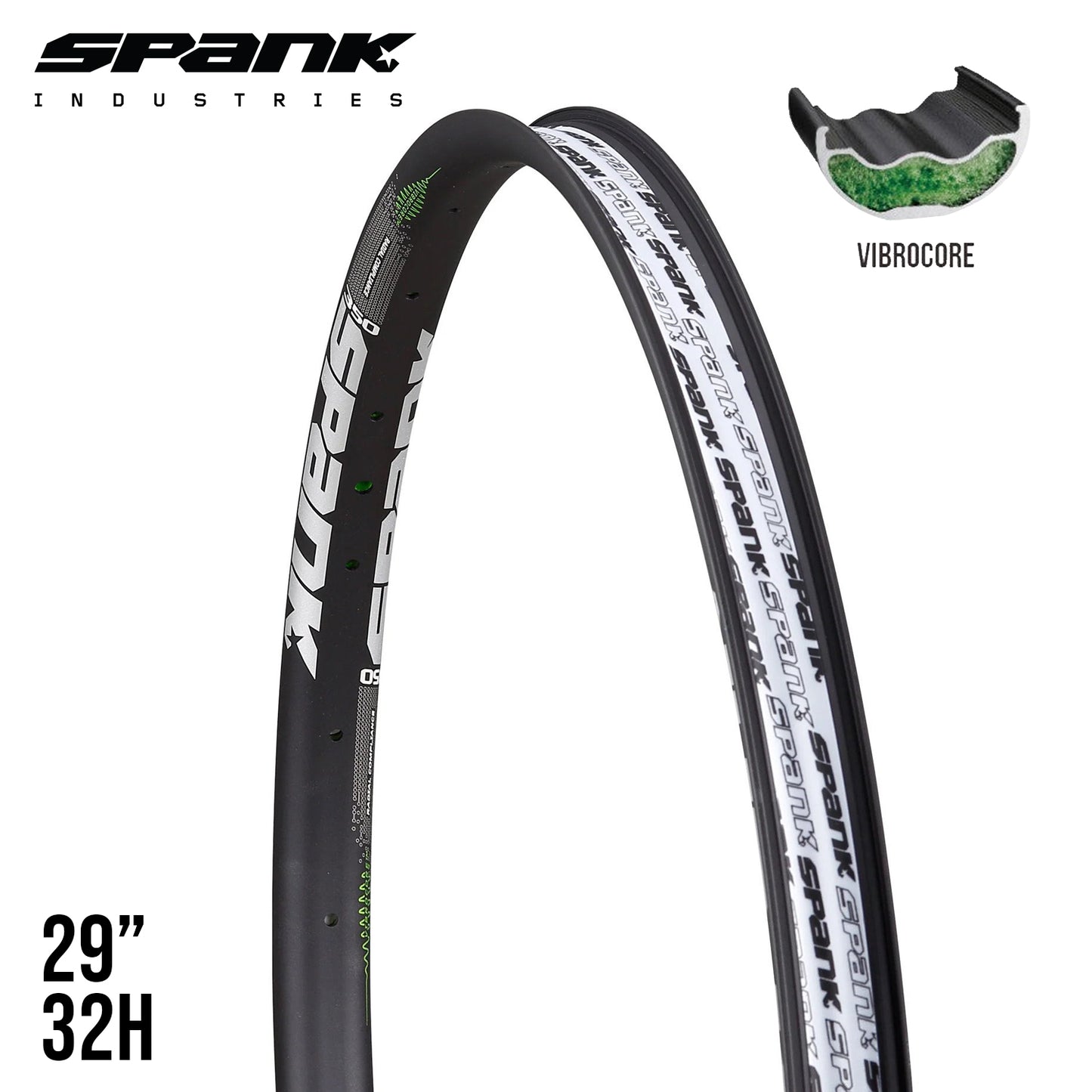 Spank 350 Vibrocore Bike Rim 29" - Black