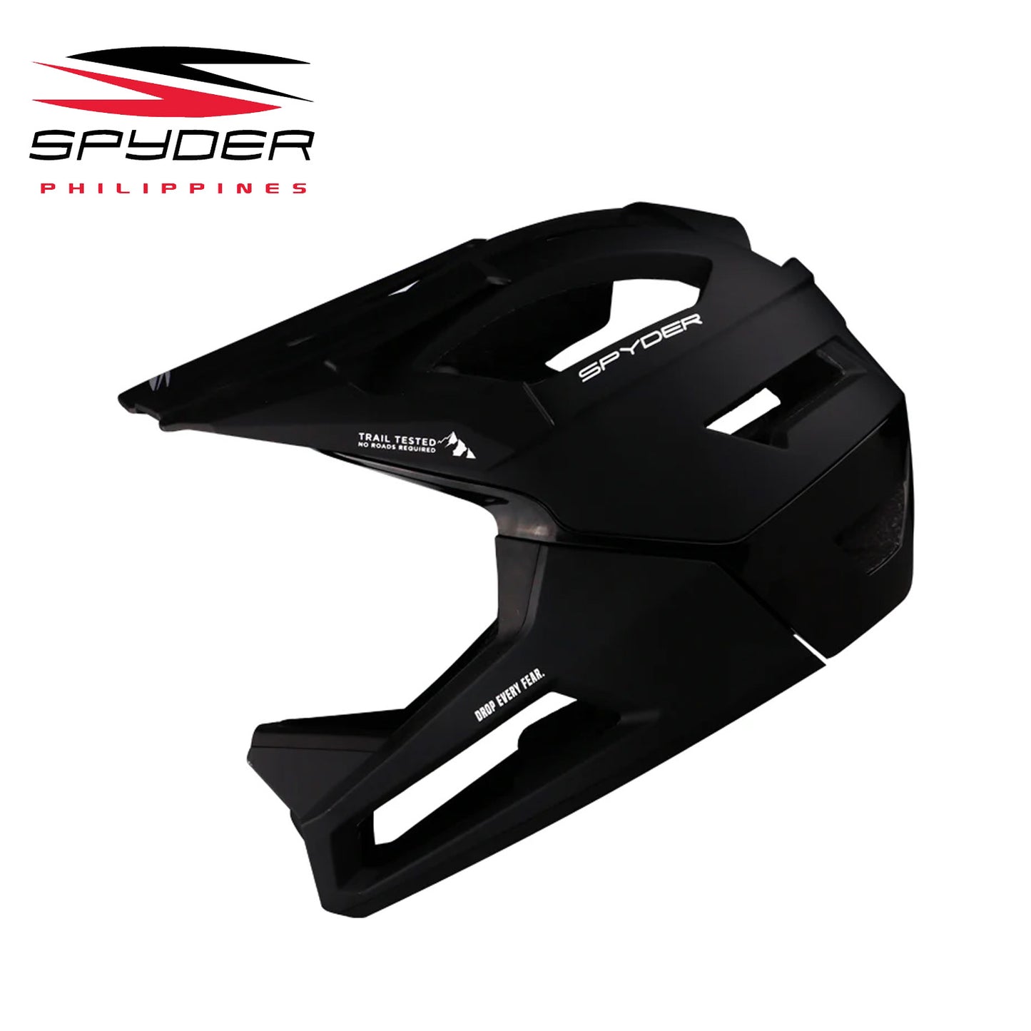 Spyder Airframe MTB Full Face Fidlock Bike Helmet - Matte Black