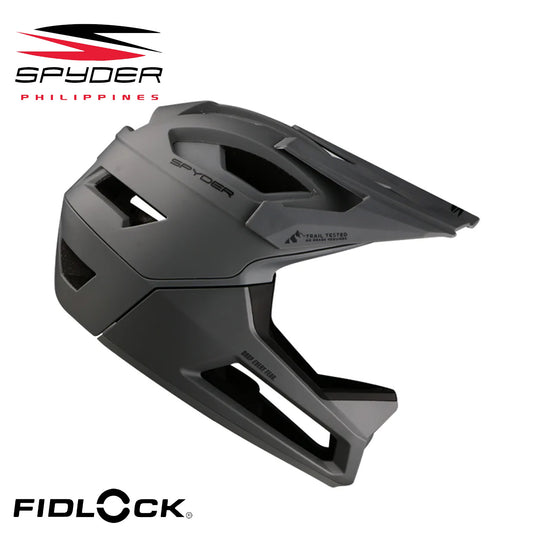 Spyder Airframe MTB Full Face Fidlock Bike Helmet - Titanium Grey