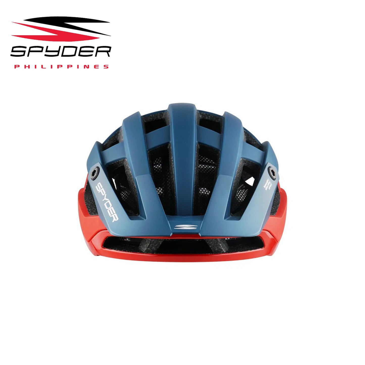 Spyder BERM MTB Fidlock Bike Helmet - Matt Cyan Blue / Red