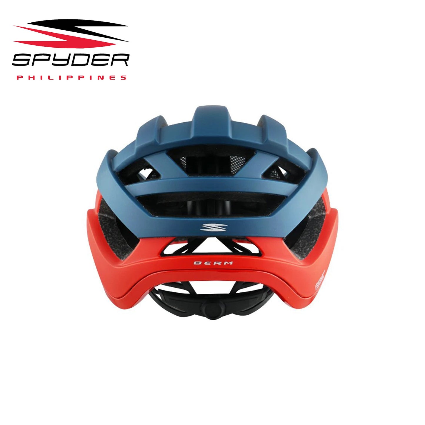 Spyder BERM MTB Fidlock Bike Helmet - Matt Cyan Blue / Red