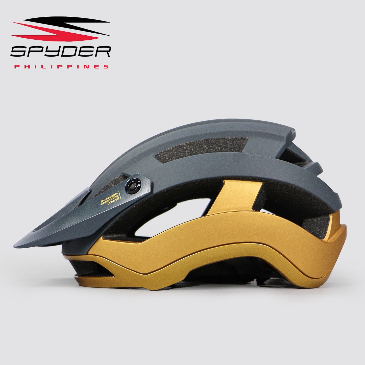 Spyder BERM MTB Fidlock Bike Helmet - Navy Blue / Gold