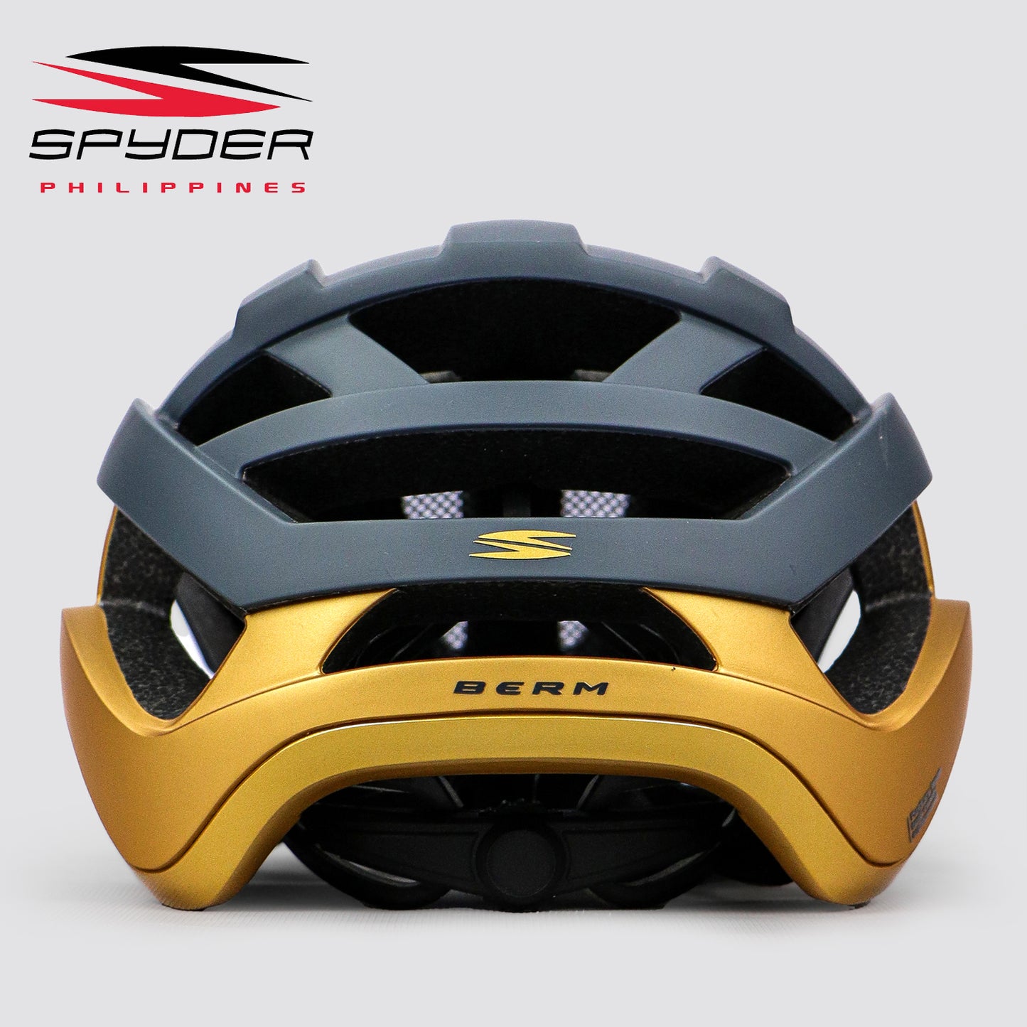 Spyder BERM MTB Fidlock Bike Helmet - Navy Blue / Gold