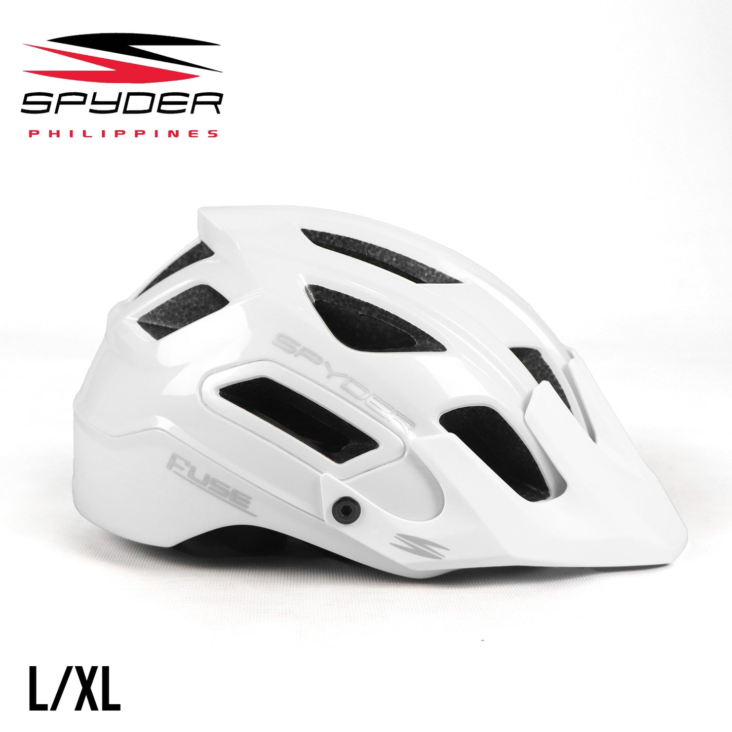 Spyder FUSE All-Mountain / Trail MTB Helmet - Pearl White