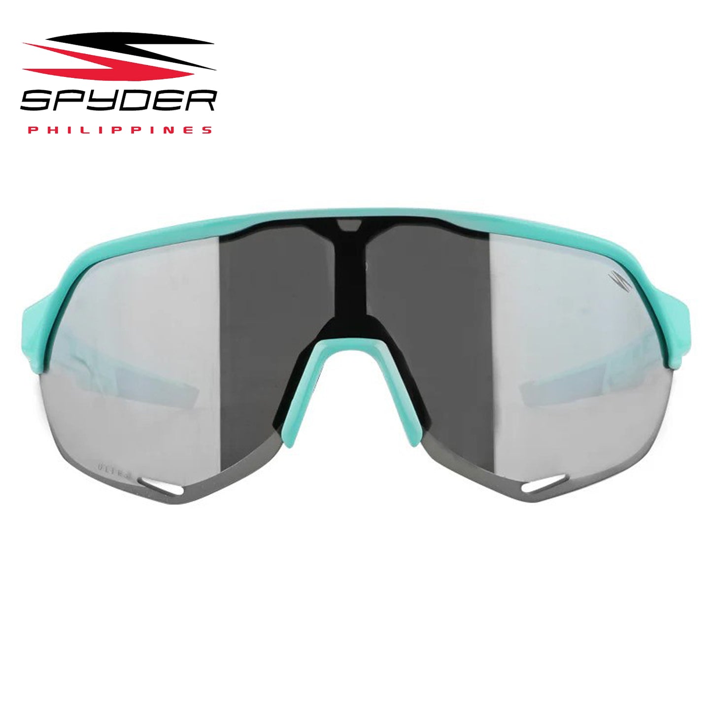 Spyder Tarmac (PCM) Polycarbonate Mirrored Performance Eyewear - 7S111 Aqua Blue/Smoke