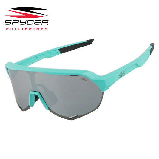 Spyder Tarmac (PCM) Polycarbonate Mirrored Performance Eyewear - 7S111 Aqua Blue/Smoke
