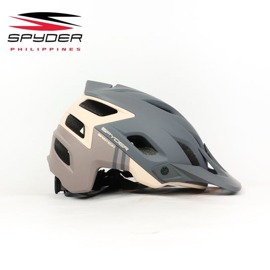 Spyder SpinTech MTB Bike Helmet with MagLock Ultra-Lightweight - Gray/Sand