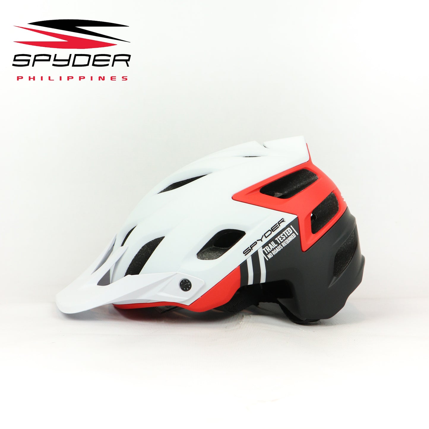 Spyder SpinTech MTB Bike Helmet with MagLock Ultra-Lightweight - White/Red