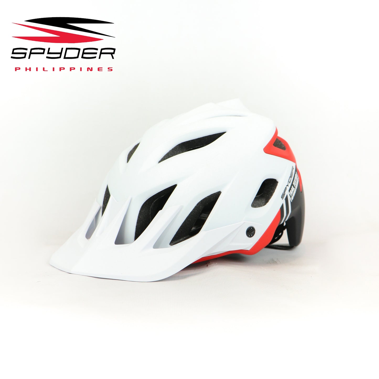 Spyder SpinTech MTB Bike Helmet with MagLock Ultra-Lightweight - White/Red