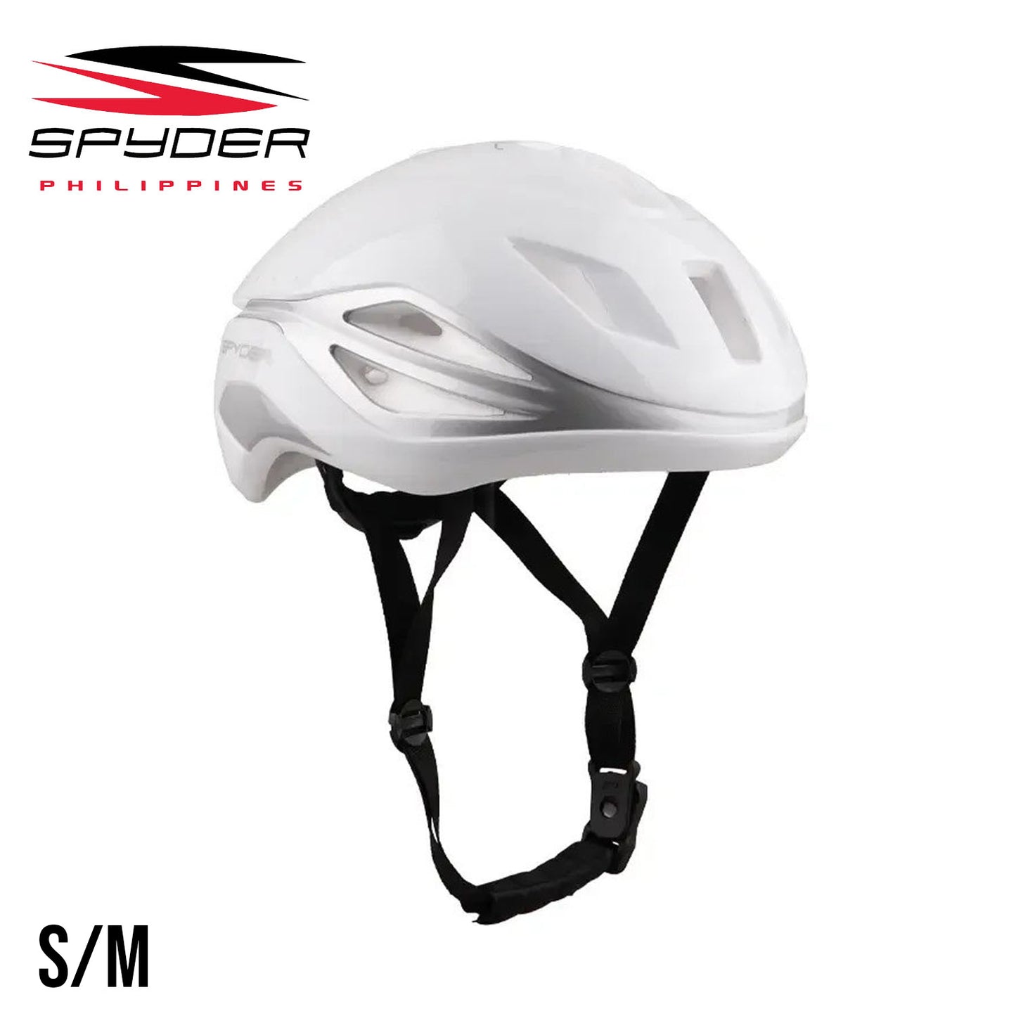 Spyder VELO II Ultra Lightweight Megaflow Road Bike Helmet - White / Silver