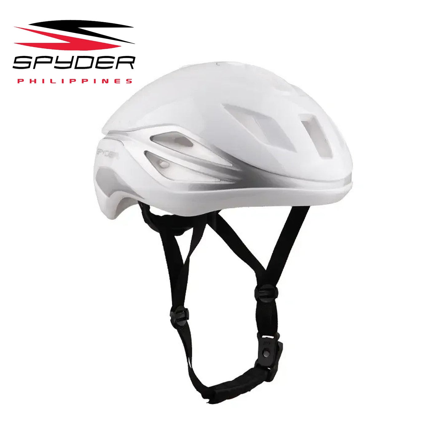 Spyder VELO II Ultra Lightweight Megaflow Road Bike Helmet - White / Silver