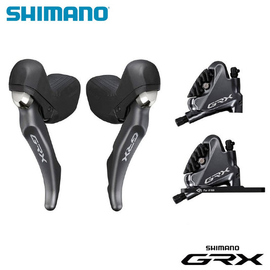 Shimano GRX STI ST-RX810/BR-RX810 Hydraulic Disc Brake Dual Control Lever Assembly, 2x11-Speed