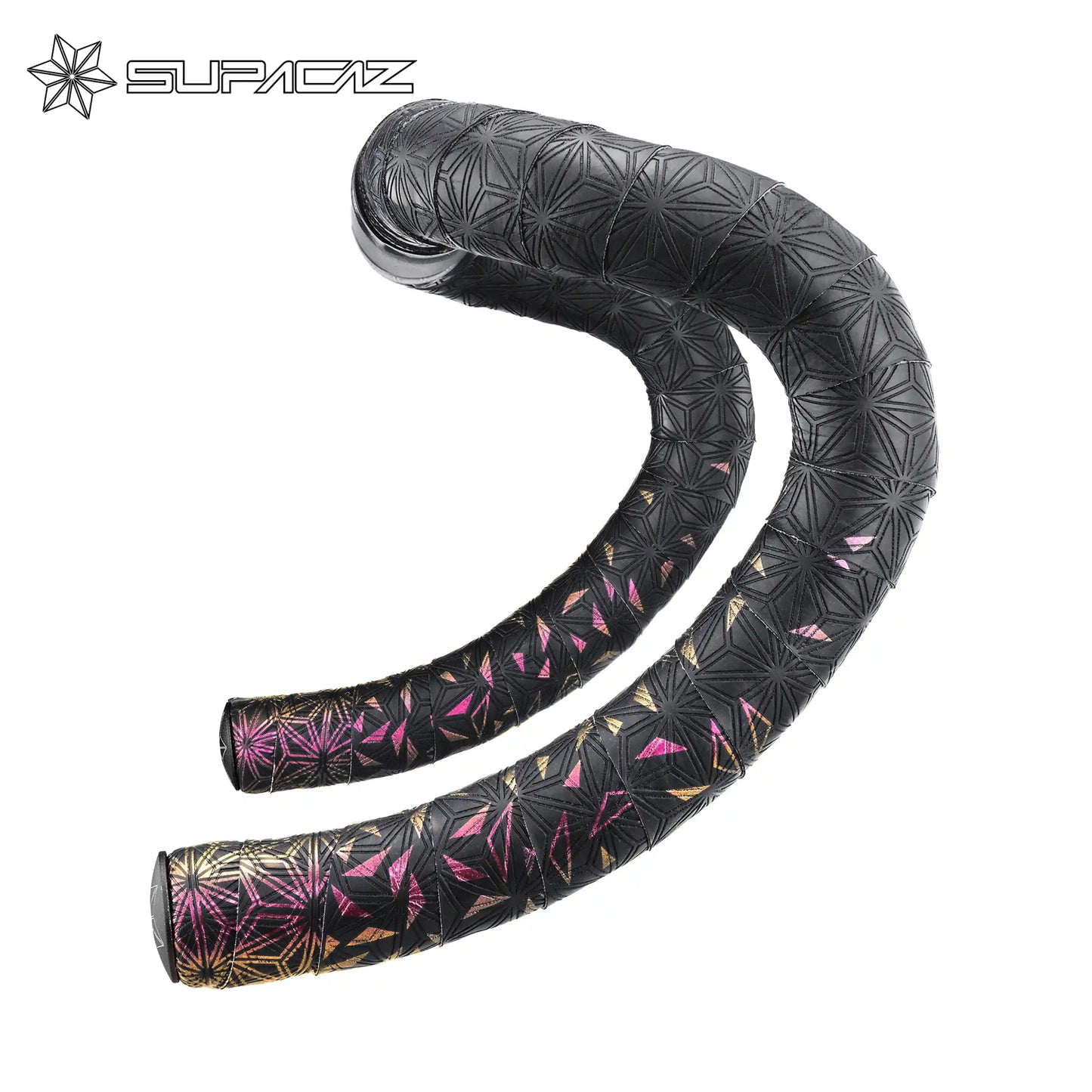 Supacaz Super Sticky Kush Star Fade Bar Tape - Fire Refractor
