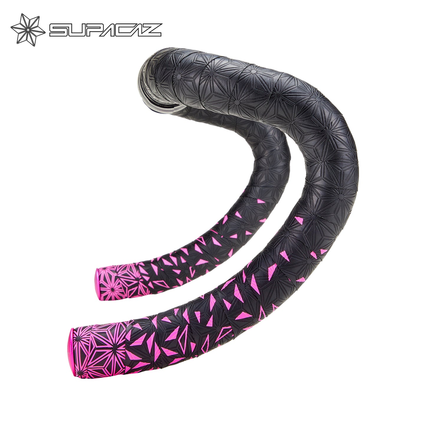 Supacaz Super Sticky Kush Star Fade Bar Tape - Neon Pink