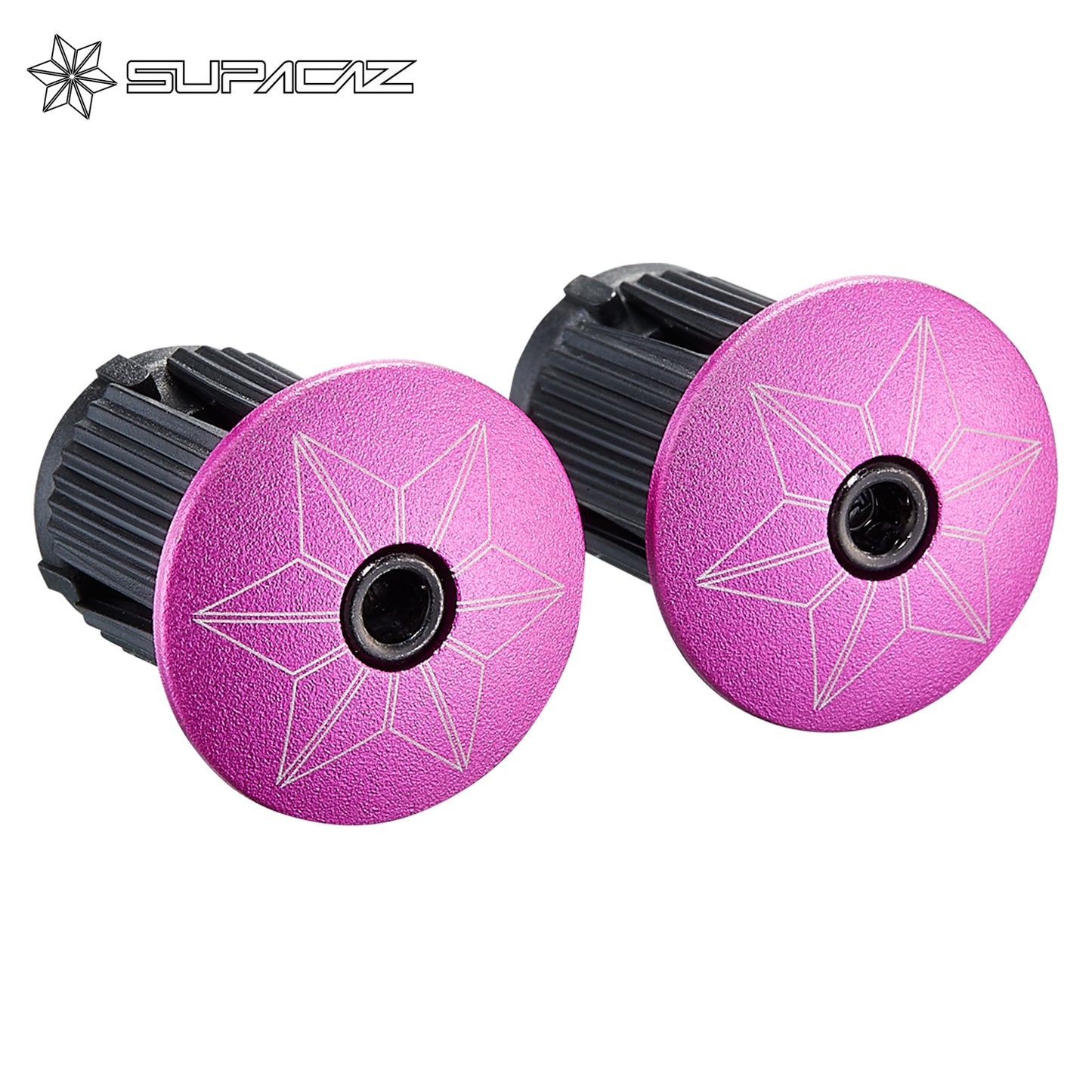 Supacaz Super Sticky Kush Star Fade Bar Tape - Neon Pink