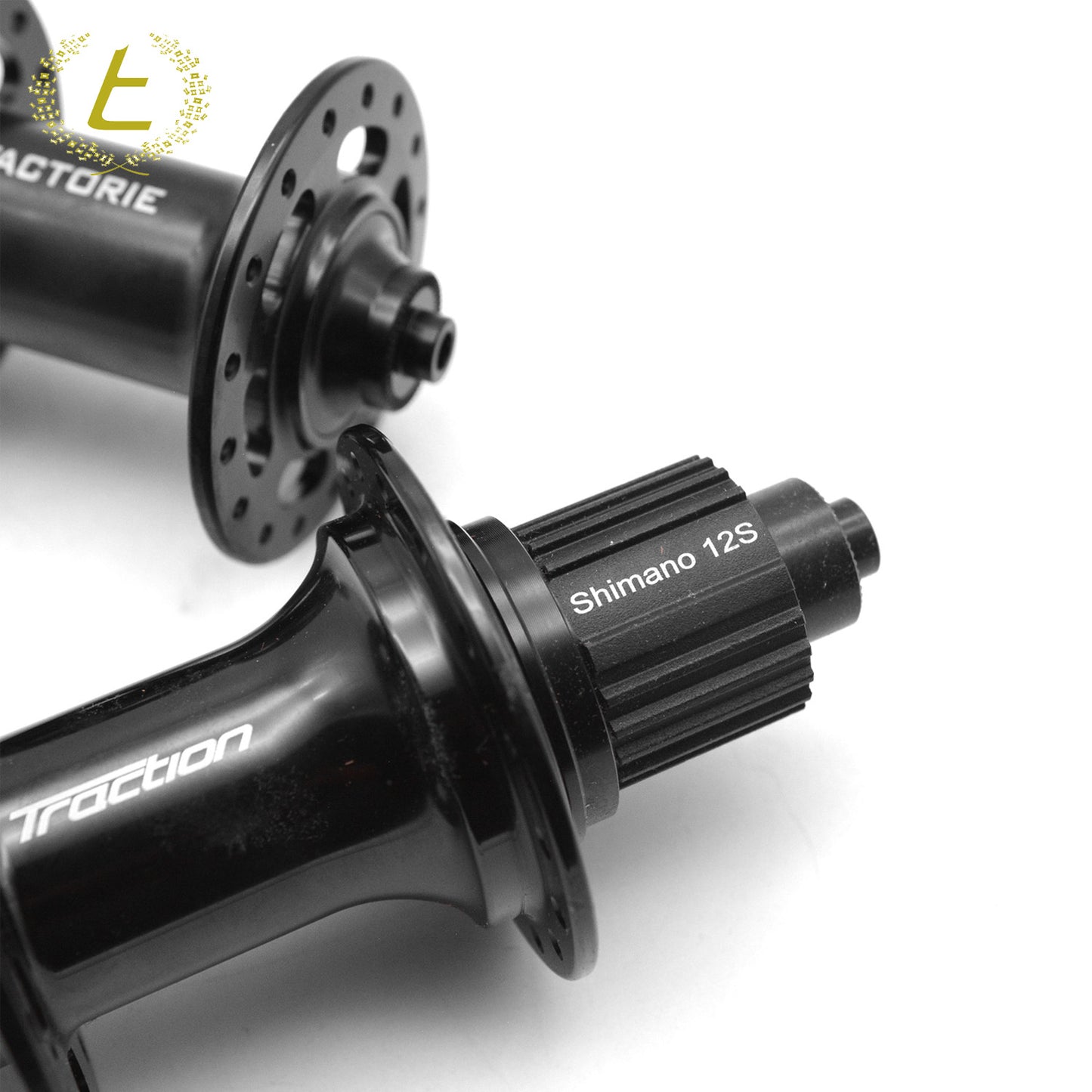 Traction Factorie Hub Set 12-Speed, Microspline QR 32H - Black