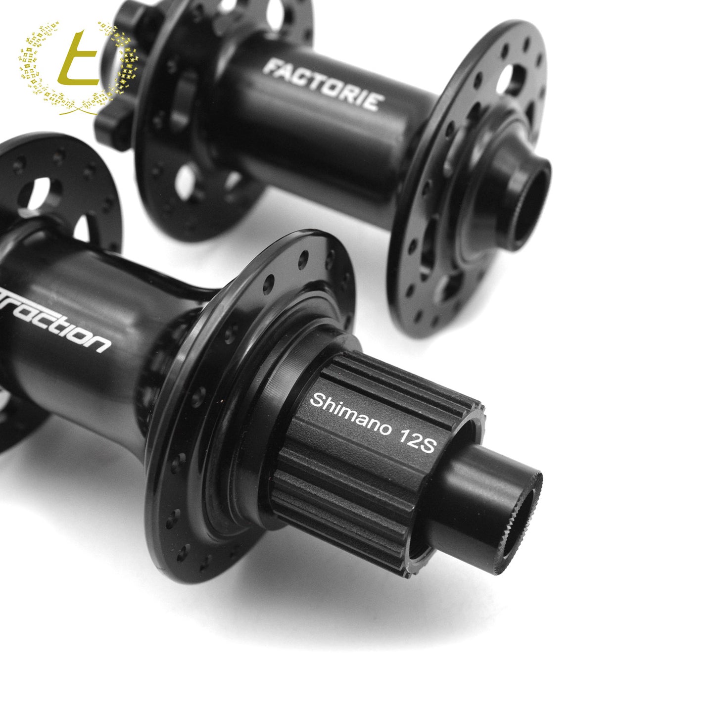 Traction Factorie Hub Set 12-Speed, Microspline TA 32H - Black