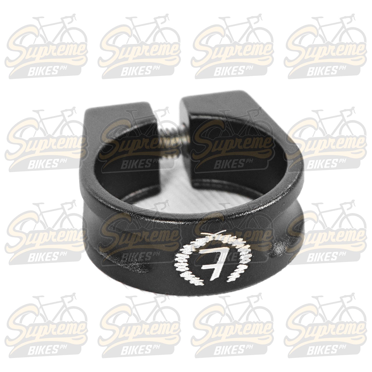 Traction C-29 Aluminum Seatpost Clamp, Bolt Type - Black