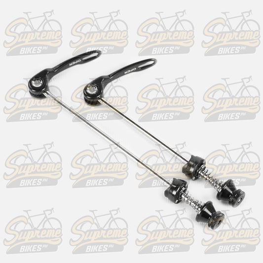 Traction Alloy Axle Quick Release Skewer Set (Front & Rear) - Black